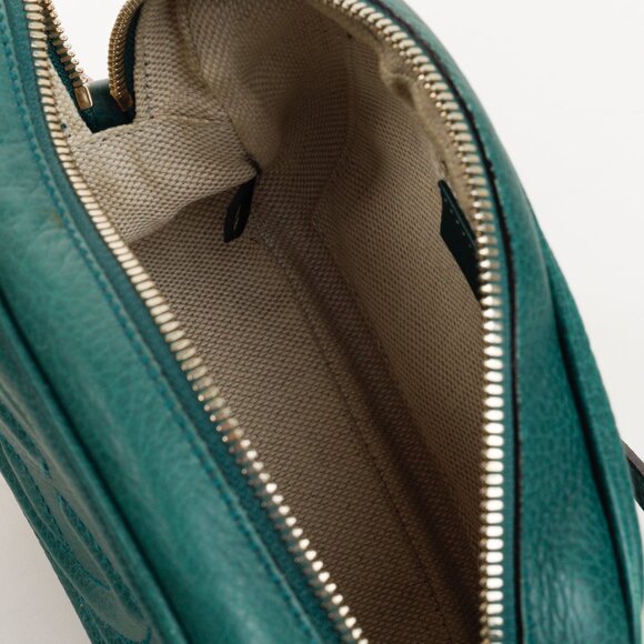 Gucci Soho Disco Green Camera Style Crossbody Bag - Picture 11 of 13